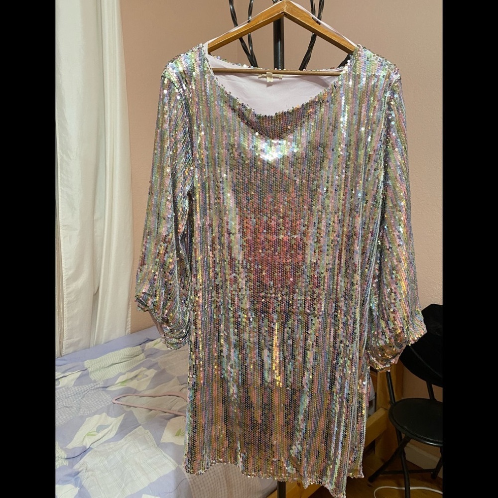 Pink Sequins Blouse